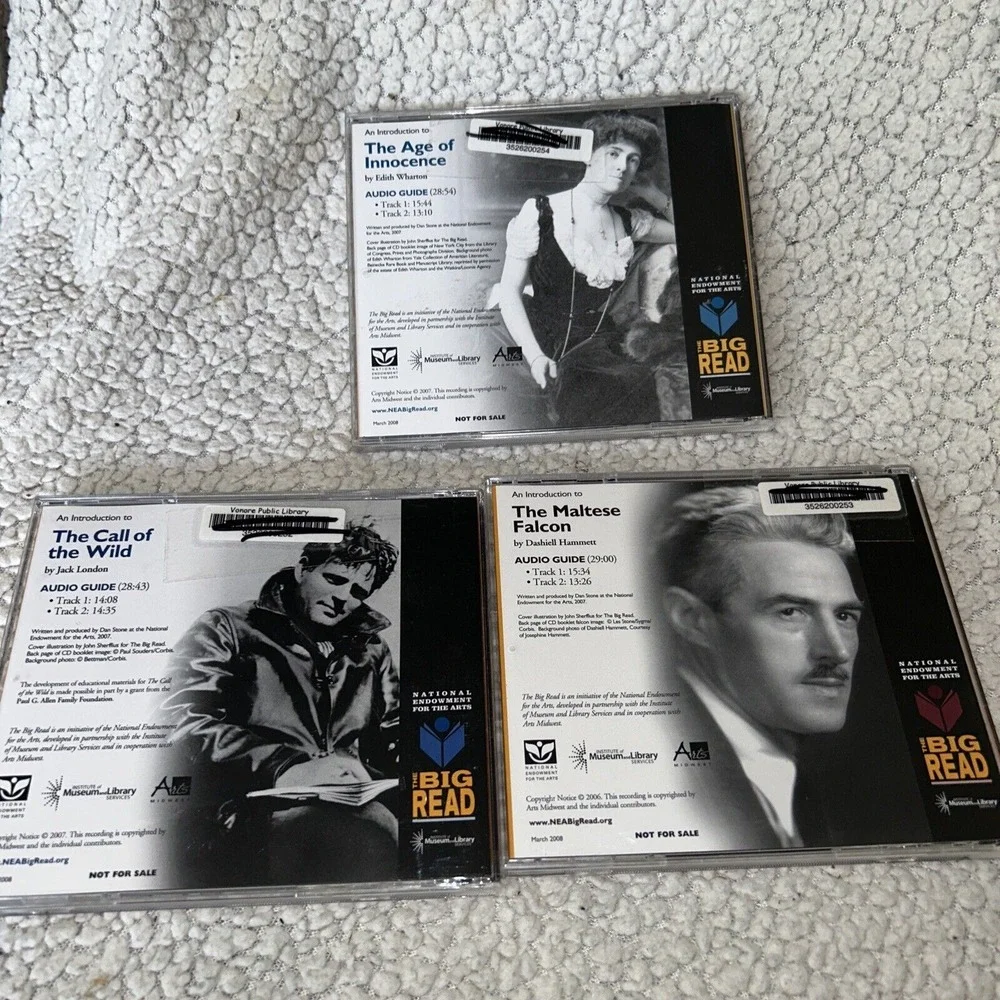 The Big Read Lot Ago‎ Of Innocence, Call Of Wild, Maltese Falcon